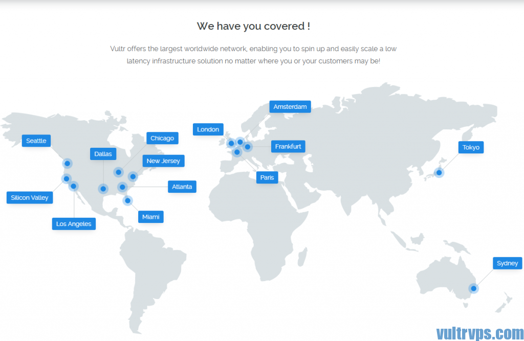 vultr 机房分布